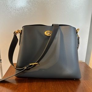 COACH Willow Crossbody Bucket Bag - Denim color - NEW